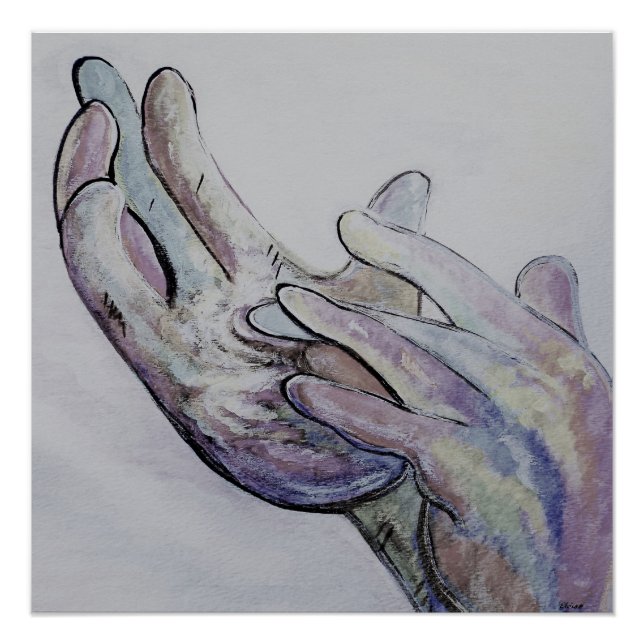 ASL Jesus Denim Colouring Poster (Front)