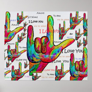 ASL Love in Any Language Poster