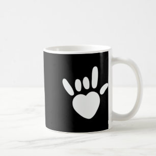 Asl Love Sign American Sign Language Deaf Awarenes Coffee Mug