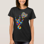 Asl Love Sign Language Autism Awareness Puzzle Kin T-Shirt<br><div class="desc">Asl Love Sign Language Autism Awareness Puzzle Kindness</div>