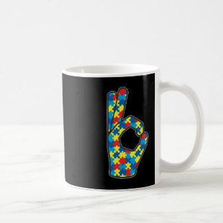 ASL Love Sign Language Autism Gift Awareness Suppo Coffee Mug