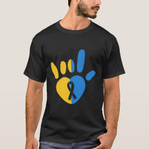 ASL Love Sign Non-verbal Down Syndrome Awareness H T-Shirt