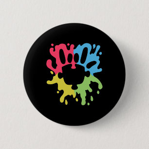 Asl Love Sign Non-verl Autism Support Awareness Pu 2 Inch Round Button