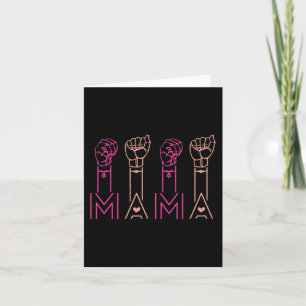 ASL Mama American Sign Language Deaf Awareness Sup Card