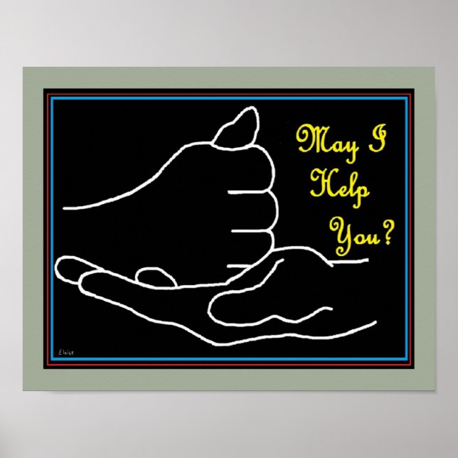 ASL May I Help You? Poster (Front)