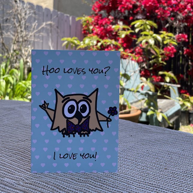ASL Mother's Day Card with Ollie the Owl (Pink) (Creator Uploaded)
