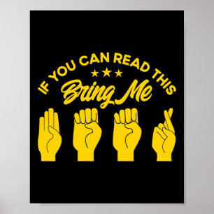 ASL Sign Language Bring Me Beer Deaf 1