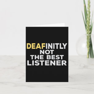 Asl Sign Language Hearing Loss Awareness Card