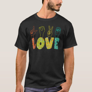 ASL Sign Language I Loves You American Sign Langua T-Shirt