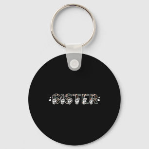 ASL Sister American Sign Language Deaf Awareness S Keychain