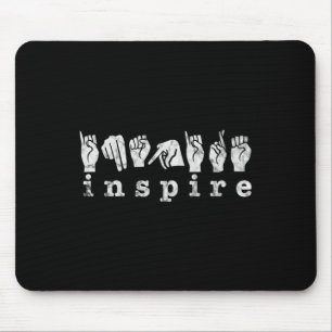 ASL Teacher American Sign Language Deaf Awareness  Mouse Pad