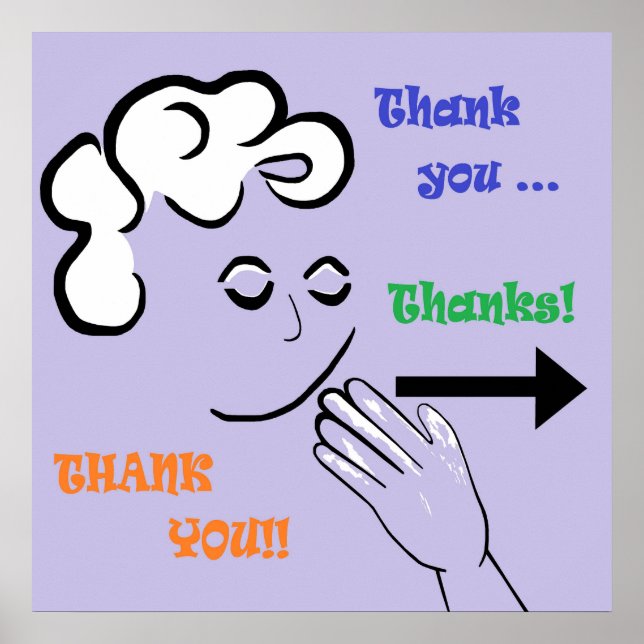 ASL Thank You! Poster (Front)