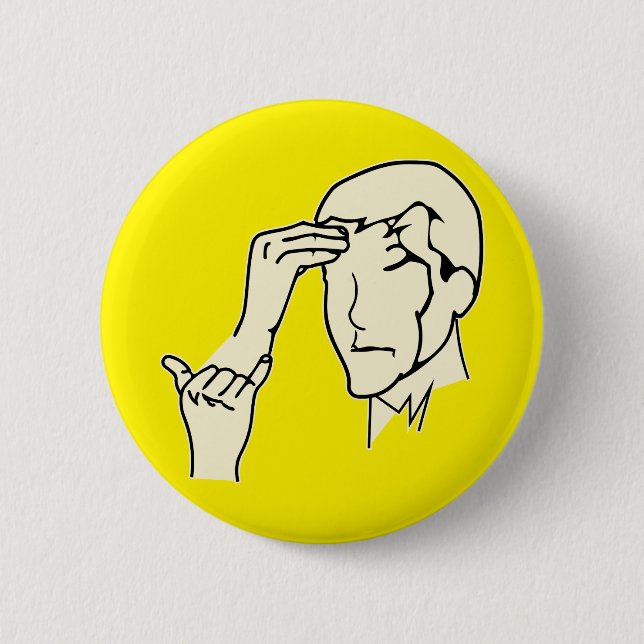 ASL Why You So Stupid  © 2 Inch Round Button (Front)