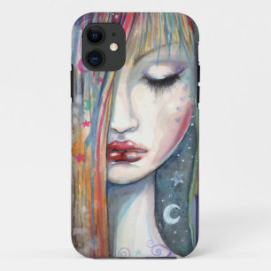 Asleep Fantasy Modern Pop Art Painting iPhone 11 Case