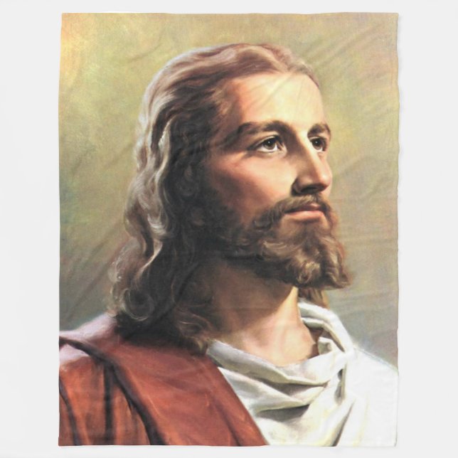 ASLEEP with JESUS Fleece Blanket (Front)