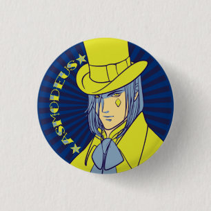 Asmodeus 1 Inch Round Button