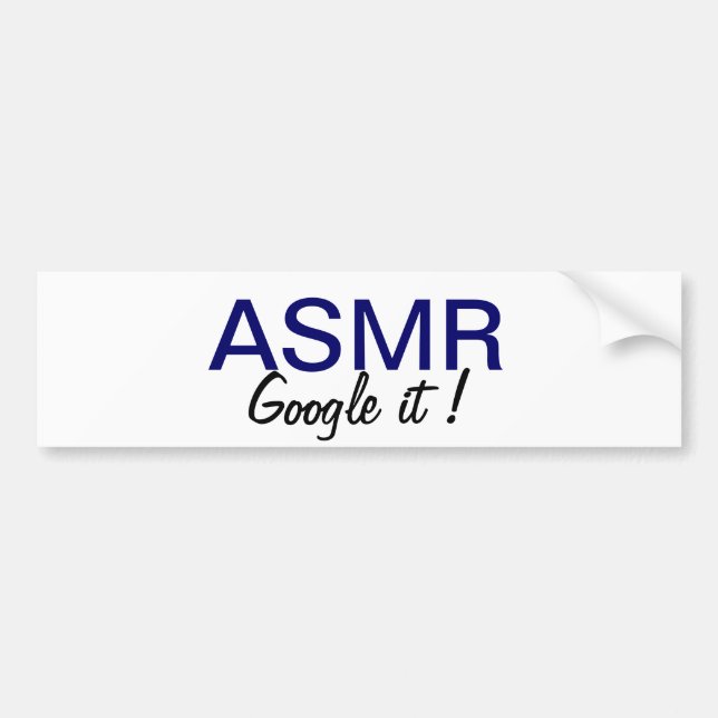ASMR Bumper Sticker (Front)