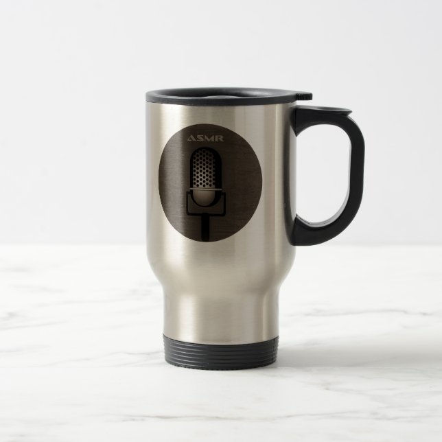 ASMR Retro Microphone Travel Mug (Right)