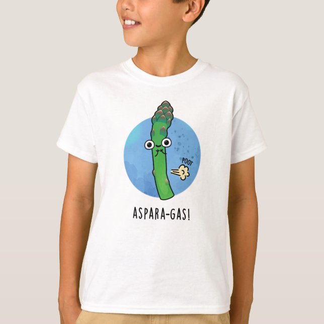 Aspara-gas Funny Asparagus Veggie Pun  T-Shirt (Front)