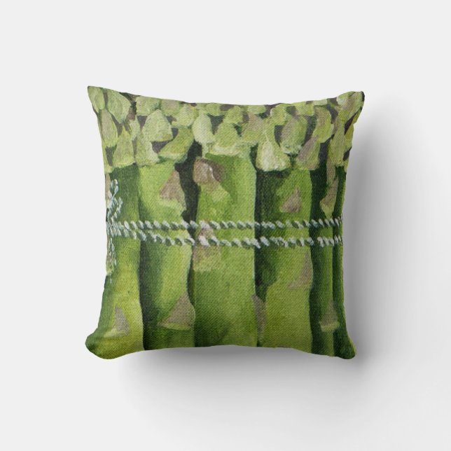 Asparagus 2013 throw pillow (Front)