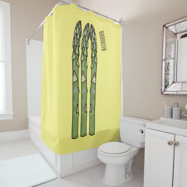 Asparagus cartoon illustration  (In Situ)