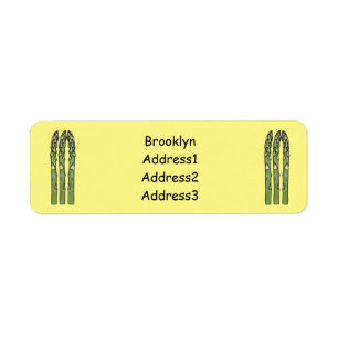 Asparagus cartoon illustration