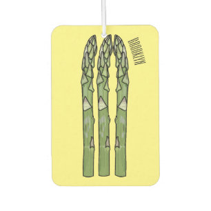 Asparagus cartoon illustration air freshener