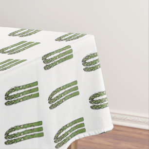 Asparagus cartoon illustration tablecloth