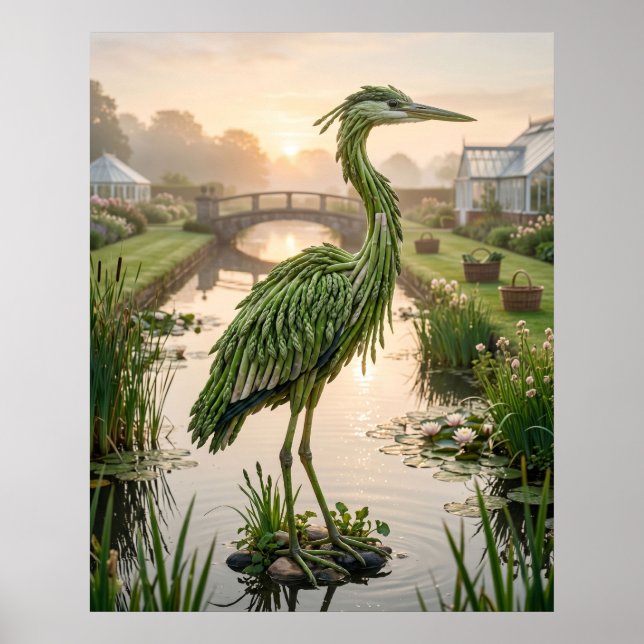 Asparagus Heron Canal Poster (Front)