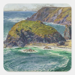 Asparagus Island Square Sticker