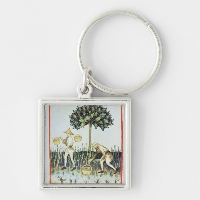 Asparagus Pickers, 13th century Keychain (Front)