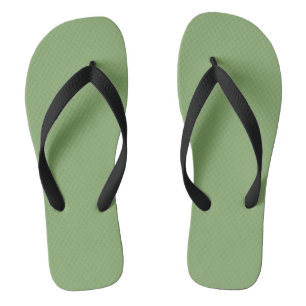 Asparagus (solid colour) flip flops