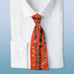 Aspen Birch Tree Forest Pattern Tie<br><div class="desc">Modern semi abstract painting of a birch tree woodland in vibrant red for an eye catching design. Original art by Nic Squirrell.</div>
