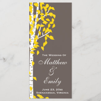 Aspen Birch Trees Programme de mariage