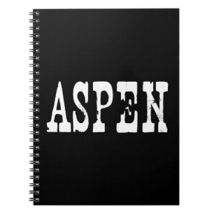 Aspen Black Notebook