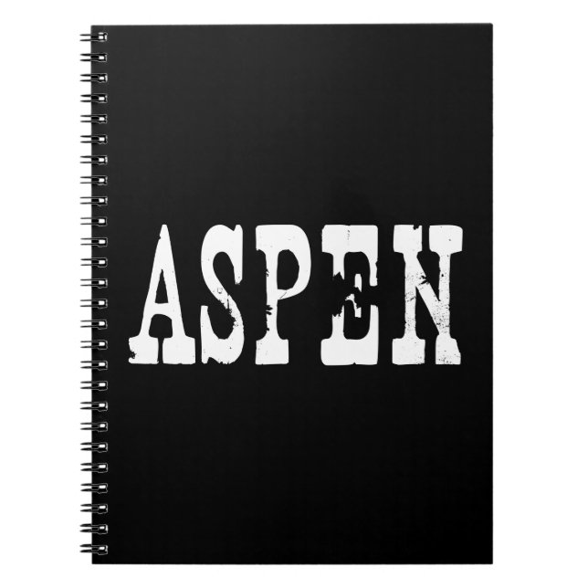 Aspen Black Notebook (Front)