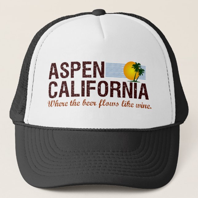 Aspen California Trucker Hat (Front)