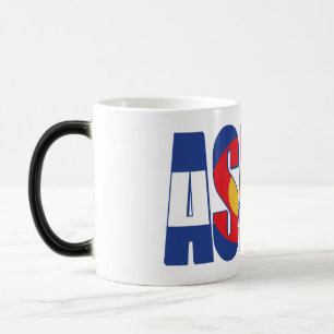 Aspen Colorado and Snowboarder Magic Mug