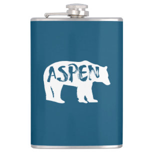 Aspen Colorado Bear Hip Flask