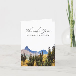 Aspen Colorado Blank Thank You Card
