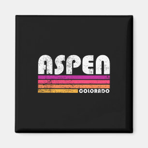 Aspen Colorado Co Mountain Skiing Vintage 80s Aspe Magnet