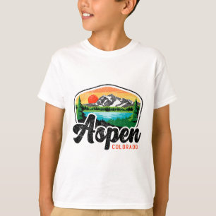 Aspen Colorado Co Mountain Skiing Vintage 80s Aspe T-Shirt