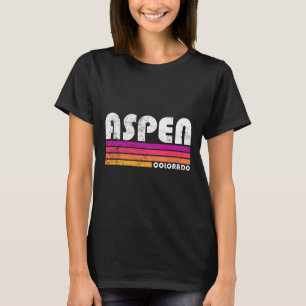 Aspen Colorado Co Mountain Skiing Vintage 80s Aspe T-Shirt