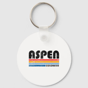 Aspen Colorado Co Mountain Skiing Vintage Aspen Sk Keychain