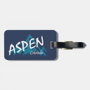 Aspen Colorado Mountains Luggage Tag