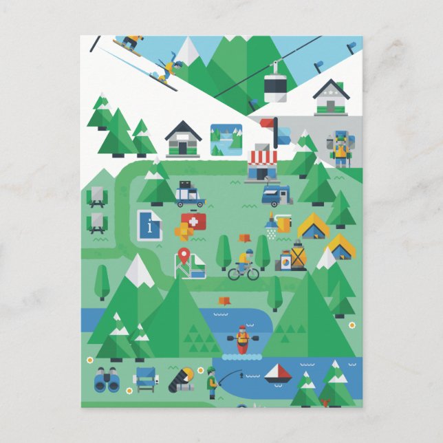 Aspen Colorado Postcard (Front)