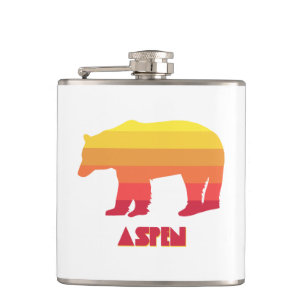 Aspen Colorado Rainbow Bear Hip Flask
