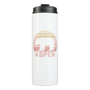 Aspen Colorado Retro Bear Thermal Tumbler
