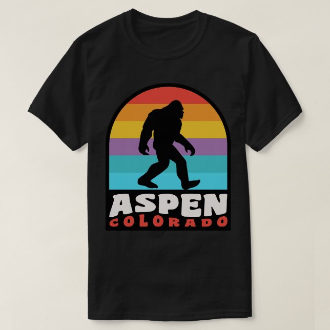 Aspen Colorado Rocky Mountains T-Shirt (Design Front)