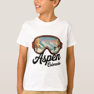 Aspen Colorado Ski Goggles - Retro Skiing Souvenir T-Shirt